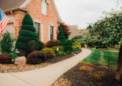 Amato project home exterior walkway