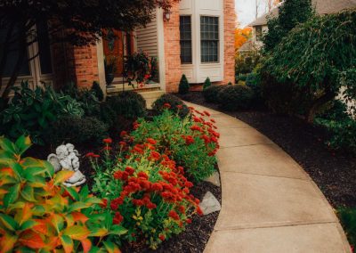 Amato project home exterior walkway
