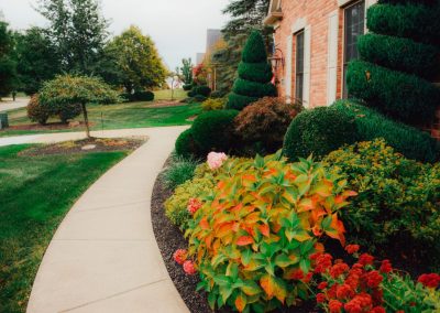 Amato project home exterior walkway