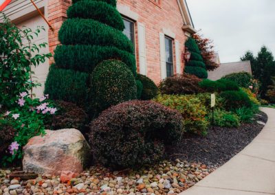 Amato project home exterior walkway
