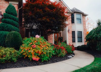 Amato project home exterior walkway