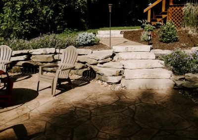 Battig project patio with firepit