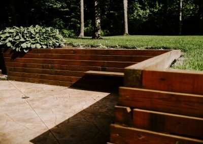 Battig project retaining wall