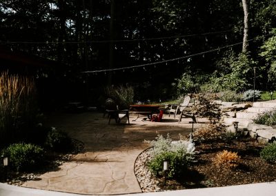 Battig project patio with firepit