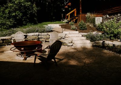 Battig project patio with firepit