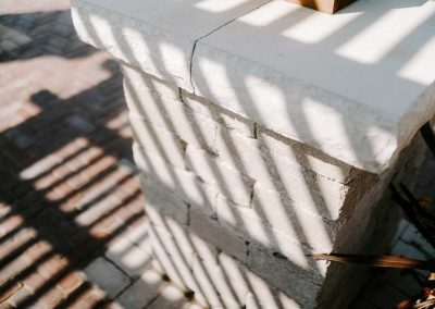 Becker project patio decorative wall