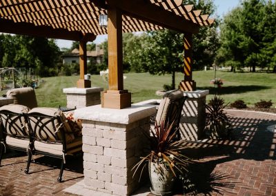 Becker project patio pergola