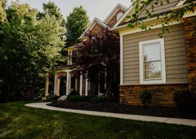 Detmeyer project trees flower bed