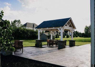 Engle project decorative concrete and pavilion