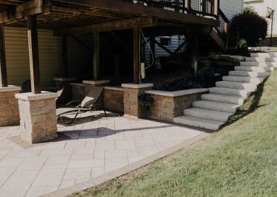 Jones project patio steps