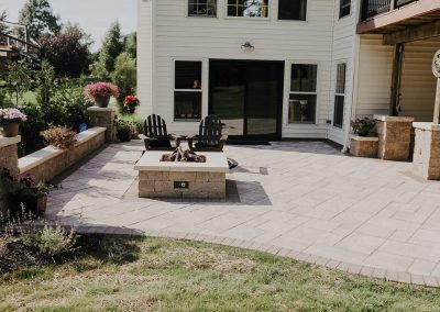 Jones project patio fire pit