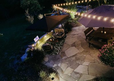Mcdermott project landscape lighting from above
