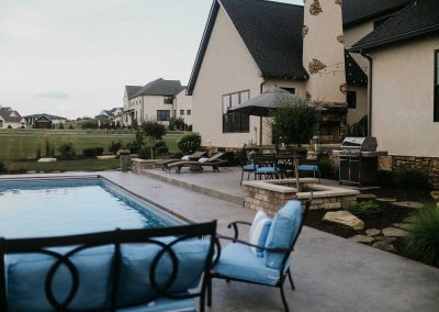 Patton project paved patio and pool