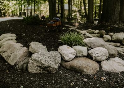 Schindler project flower bed