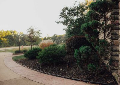 Sowinski project driveway and flower bed