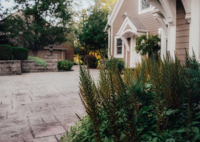 Sowinski project paver patio and flower bed