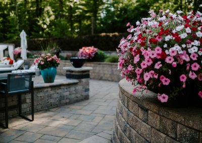 Stillings project outside flower bed