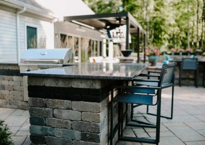 Stillings project outside kitchen grill