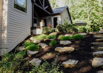 Yoder project outside stairs