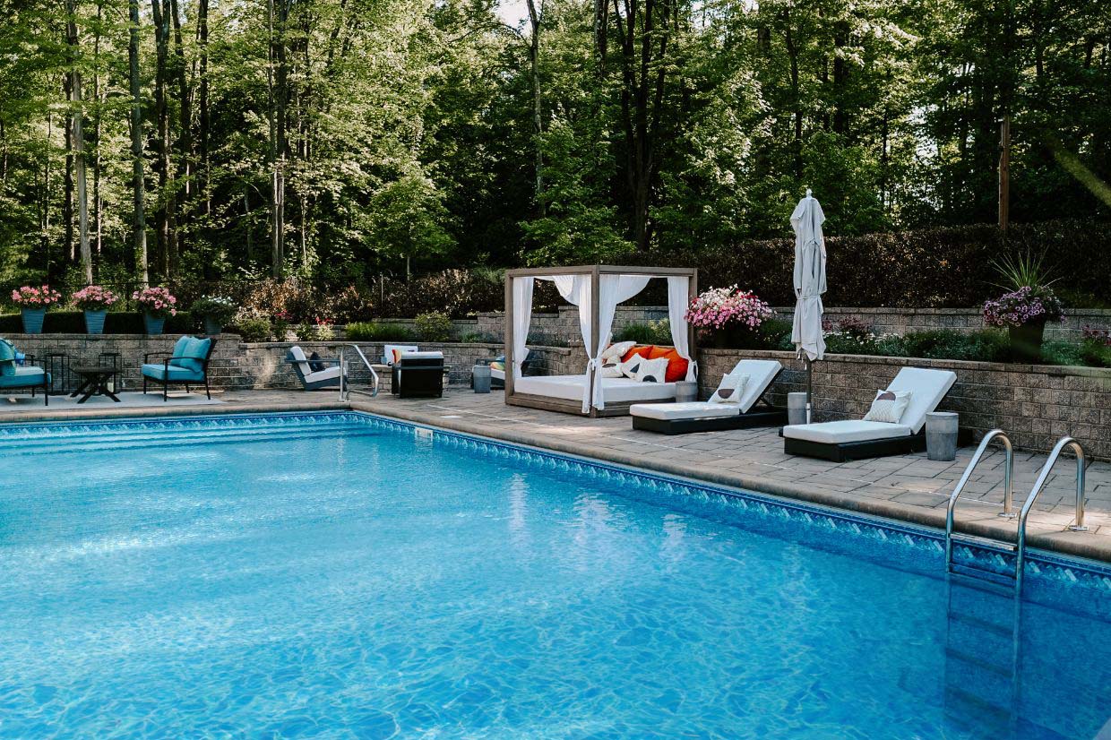 Ash project home exterior lit up in the evening